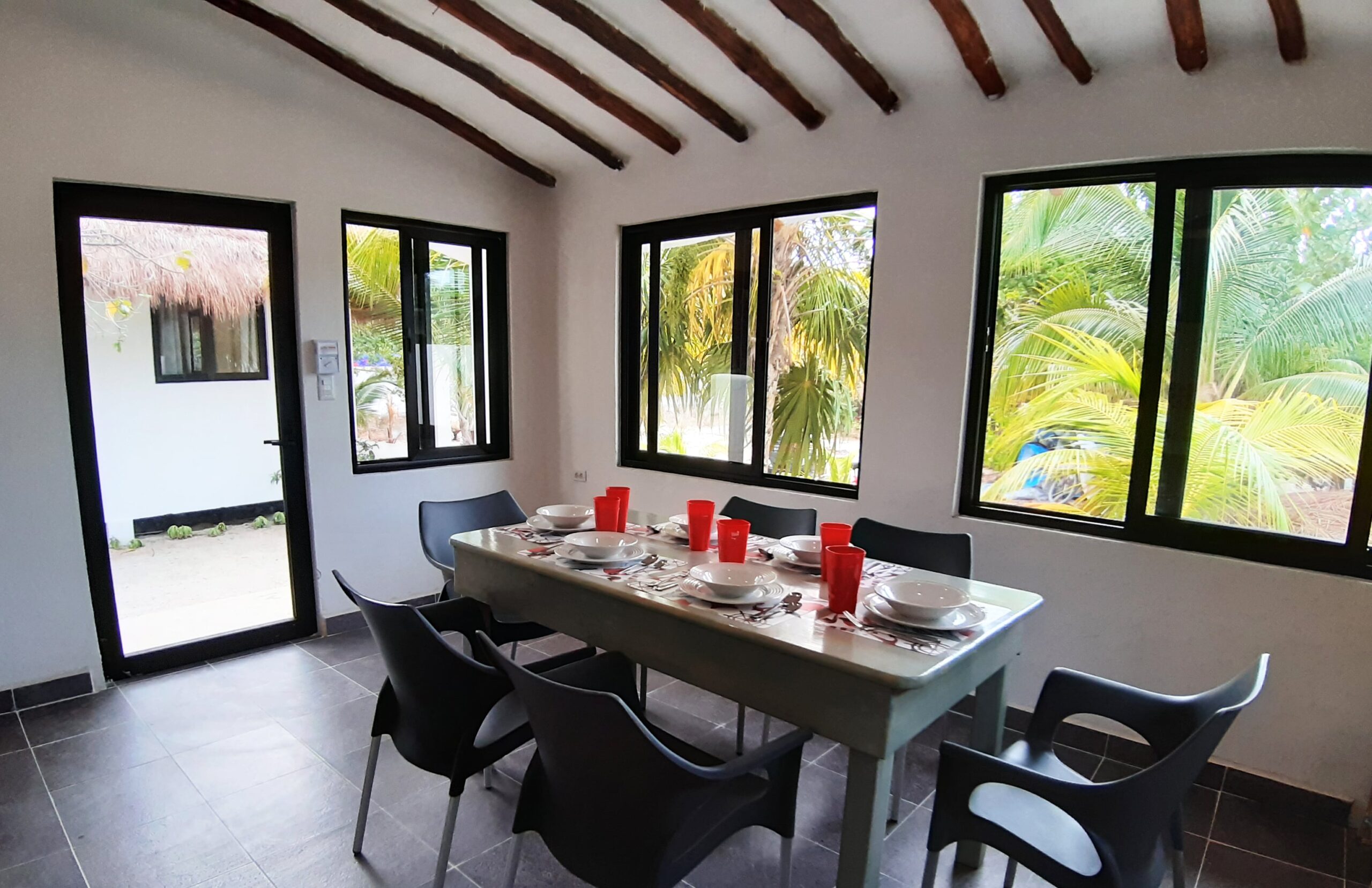 Holbox island long term rental Valentina Holbox casa 1 kitchen 2-min